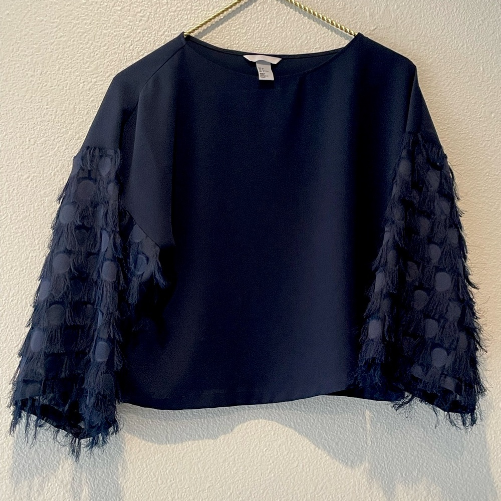 H&M Navy Blouse size 4